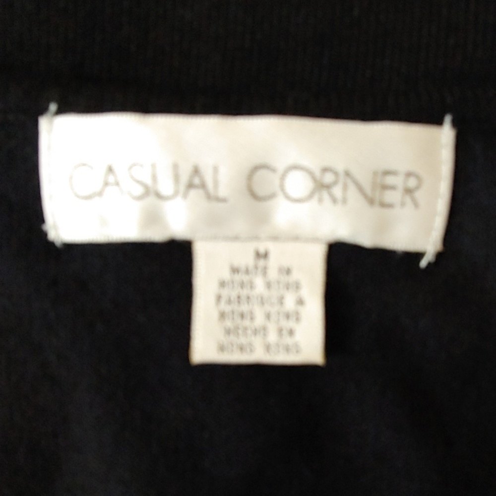 Casual Corner Black Sequin Tank Top Size Medium - Picture 4 of 4